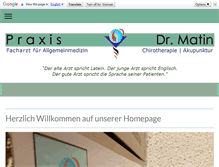 Tablet Screenshot of dr-matin.com